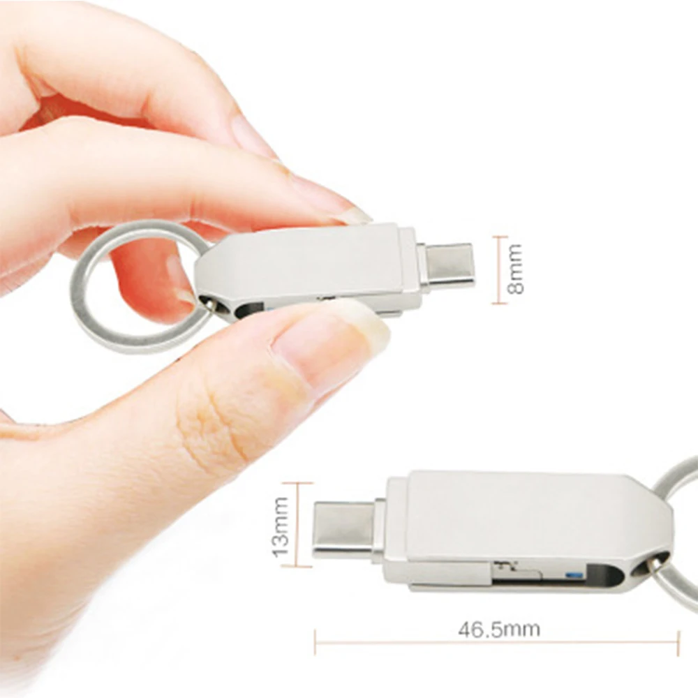 Type C Flash Drive 3in1 OTG USB Flash Drive Type C Micro USB USB3 0 Waterproof 4