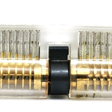 Прозрачный 7Pin дважды конец замок с двумя ключами для Слесарь практика, начинающий обучение комплект