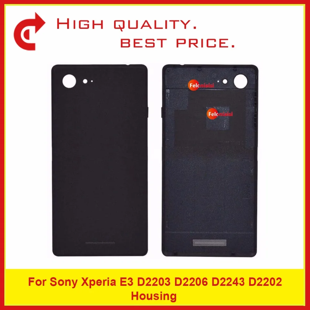 10 шт./лот для sony Xperia E3 D2203 D2206 D2243 D2202 Корпус Батарея крышка отсека задняя корпуса