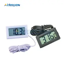 Termómetro Digital LCD para congelador, medidor de temperatura de nevera de 50 ~ 110 grados, 1M de sonda