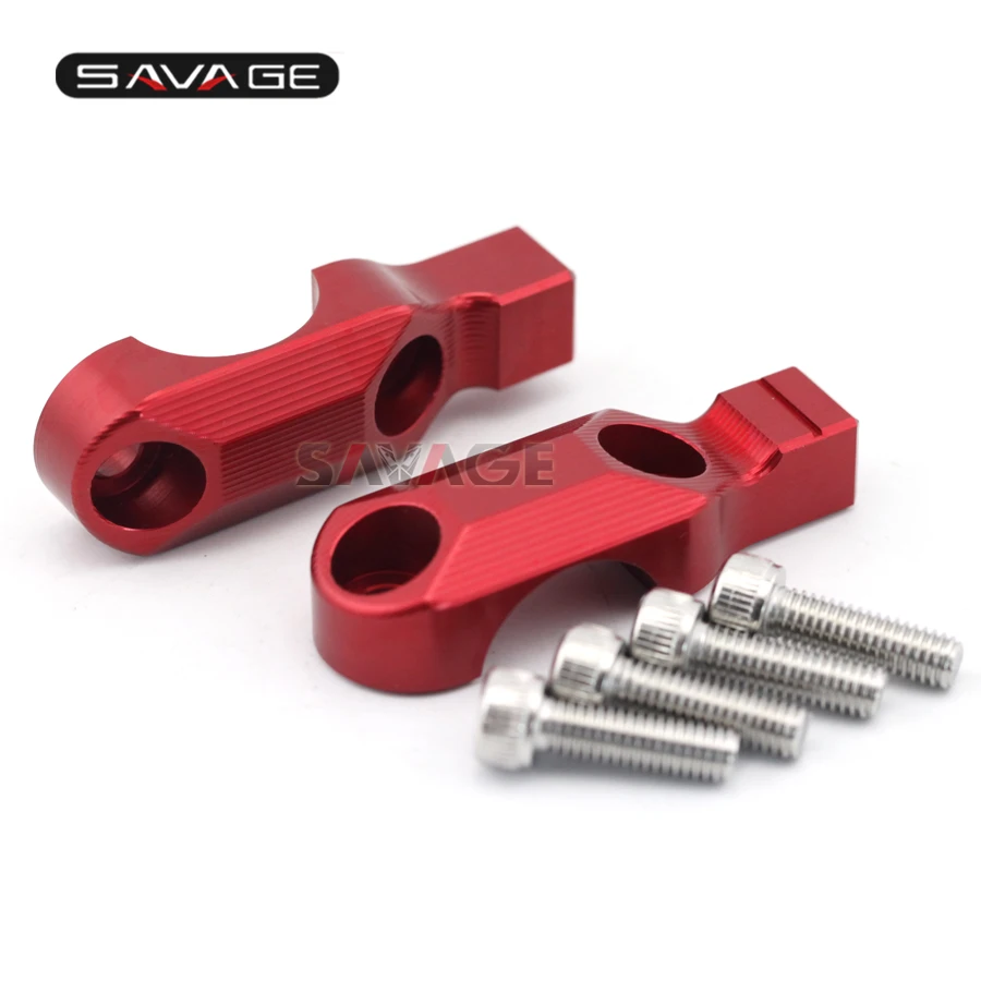 

For DUCATI MONSTER 659/696/796/1100/S/EVO Motorcycle CNC Aluminum Handlebar Bar Clamp Cover with Mirror Adapter