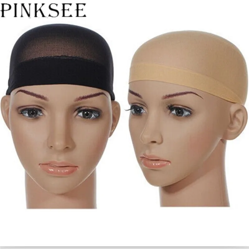 PINKSEE Mesh Wig Cap For Making Wigs With Adjustable Straps Weaving