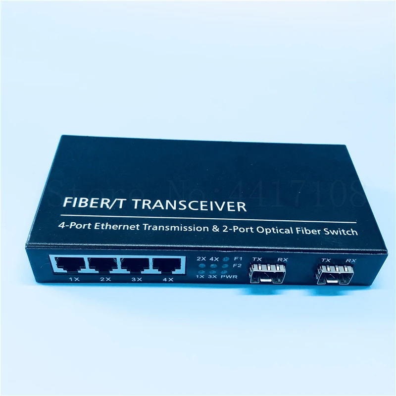 2SFP4E 10/100/1000 м гигабитный Ethernet коммутатор волоконно-оптический медиаконвертер 4RJ45 и 2* SFP волоконный порт