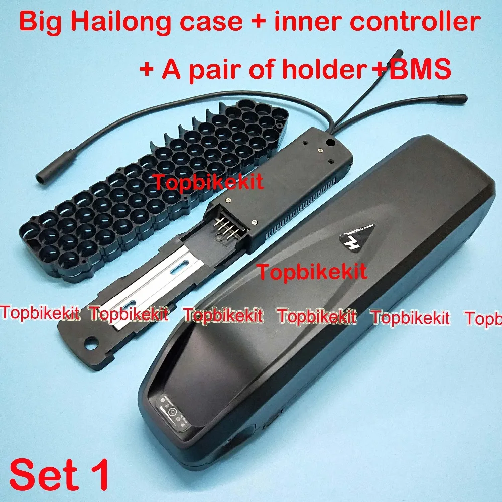 

Big Hailong 1-2 Battery case 36V or 48V for 65pcs 18650 cells with holder or Hailong controller with 5V USB ebike parts