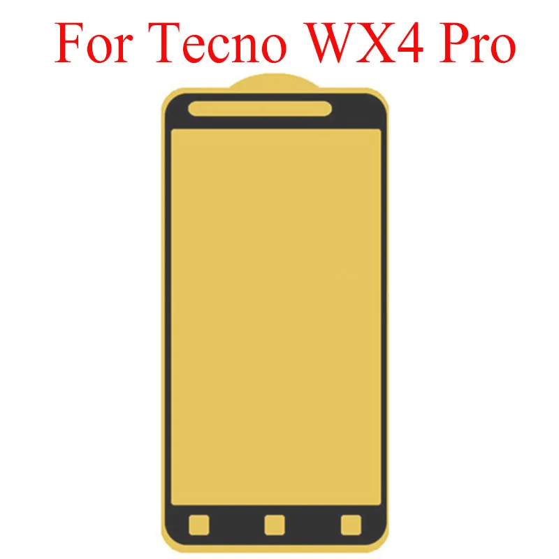 2PCS 21D Full Glue Tempered Glass For TECNO WX4 PRO 9H Screen Cover Explosion-proof Protector Film | Мобильные телефоны и