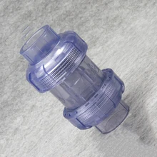 32 мм внутренний диаметр прозрачный ПВХ один способ обратный клапан труба фитинг для орошения сада аквариум