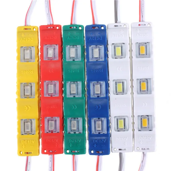 5730 3LED SMD Module Injection Decorative Waterproof LED Strip Light Lamp DC 12V 5730 3LED SMD Module Injection Decorative Waterproof LED Strip Light Lamp DC 12V
