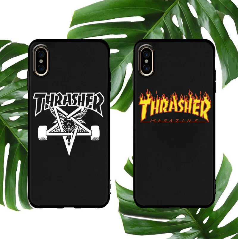 

Street skateboard flame soft phone cover case for iphone X XS MAX XR 8 7 6 6S plus 5 5s se cases matte silicone coque fundas