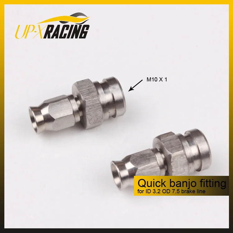 HYDRAULIC banjo fitting brake hose stainless less quick fitting for ID 3.2MM OD 7.5mm brake hose m10x1