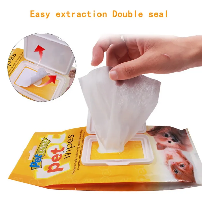 Buy 50/100 Pc Pet Cleanig Wipes Natural And Gentle