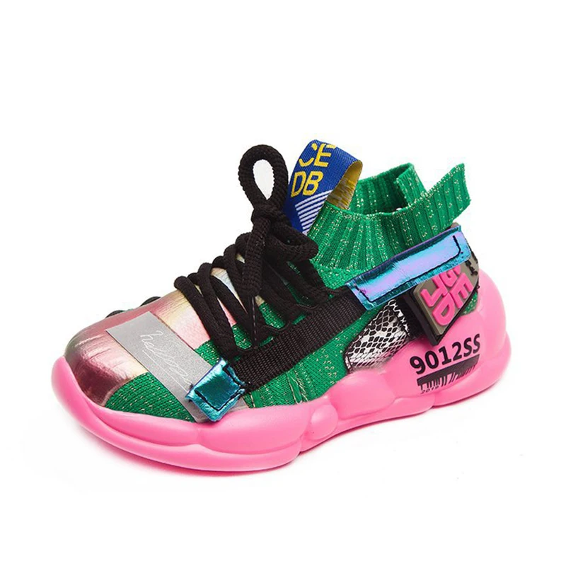 

Brand New 9012SS Kids Shoes 2019 Summer Breathable Boys Girls Sneakers Fashion Slip-on Children Casual Shoes Running