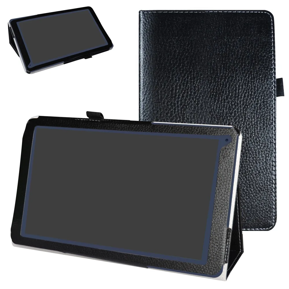 

New Folio Stand Cover Flip PU Leather Shockproof Case For 10.1" Archos 101c Copper Tablet 2016
