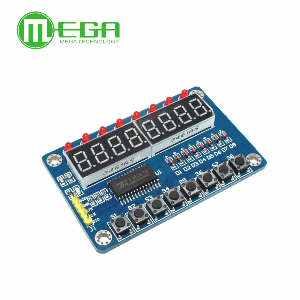 

TM1638 Module Key Display For Arduino New 8-Bit Digital LED Tube 8-Bit new original in stock