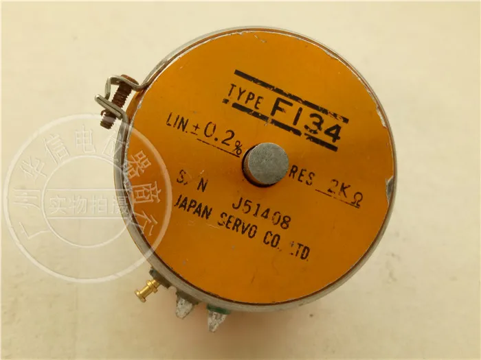 

[VK] Used Japan TYPE F134 2K 0.2% biaxial conductive plastic potentiometer CPP-45 switch