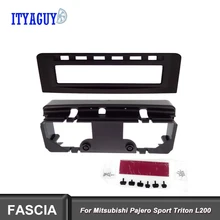 Радио DVD стерео панель Лицевая рамка фасции для Mitsubishi Pajero Sport Triton L200 MID Радио DVD средняя Автомобильная стерео панель приборная панель комплект