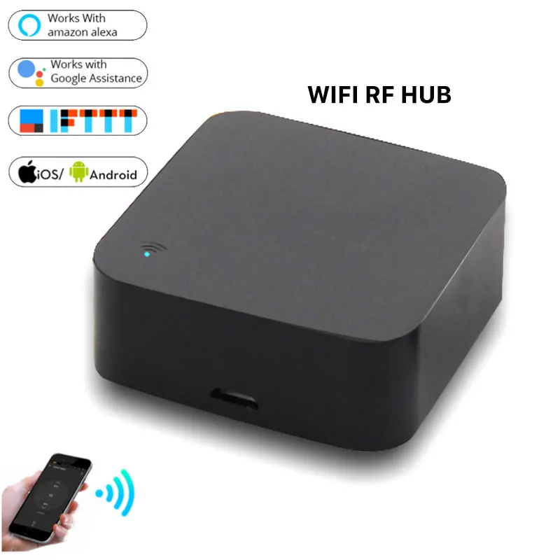 

Smart IR WiFi Hub remote control Voice Control AC, TV, Work With Alexa ,Google Smart Home Assistant,Apple,Android smartphone