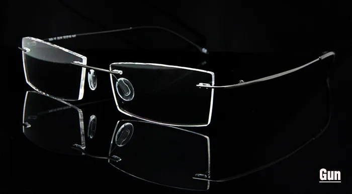 Человек для женщин памяти Титан оправа для безободковых очков для мужчин гибкие очки Rx прозрачные линзы Óculos де Грау
