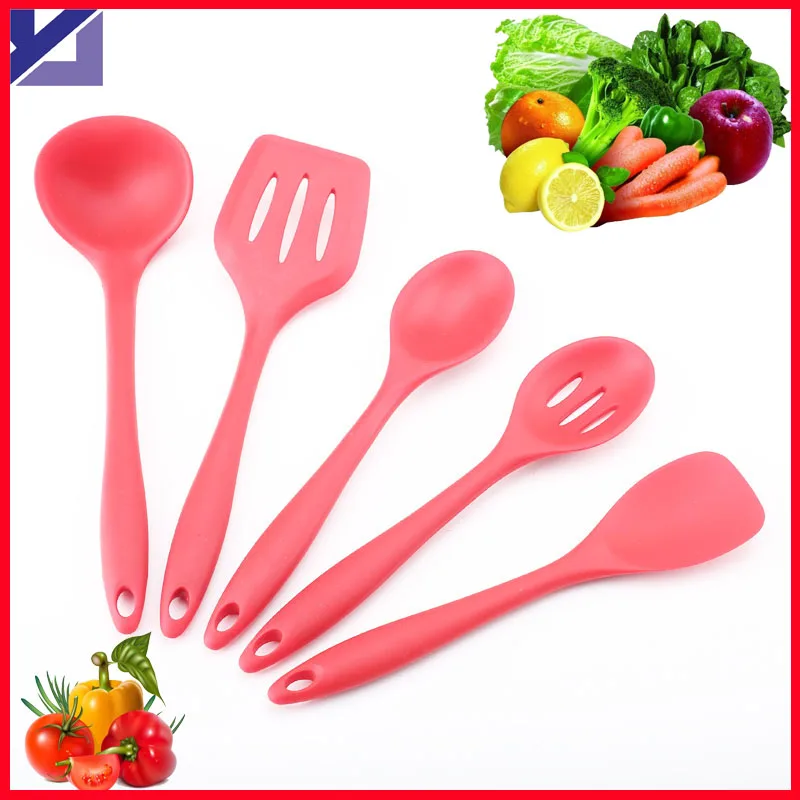 FDA Approved Silicone Cooking Tools Silicone Kitchen Utensils Set in