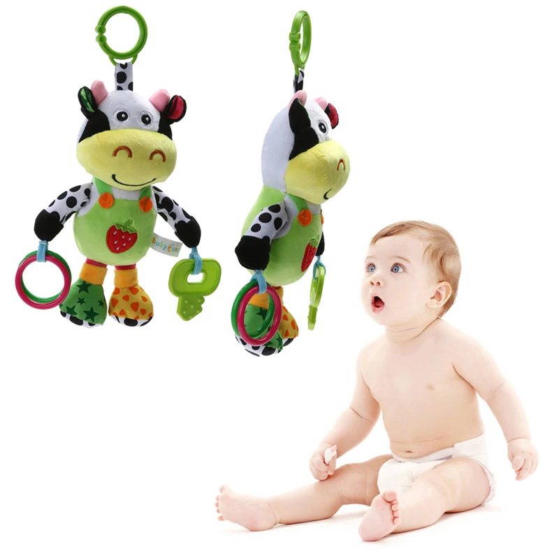 Buy Music Stroller Hanging Bell Toy Milk Cow Rattles