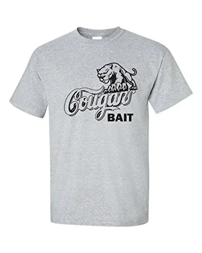 Короткий рукав топ с круглым вырезом Футболка Cougar Bait Для мужчин футболка корабли