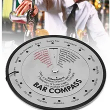 SUS304 нержавеющая сталь рецепта компас набор для барменов Гонг пластина удельный вес тарелка-Компас панели инструментов