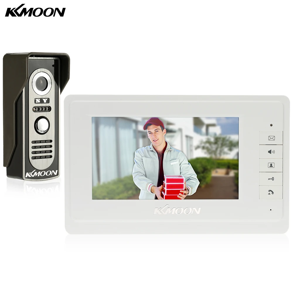 KKmoon 7 ''TFT lcd проводной видео домофон система визуальный домофон 800x480 внутренний монитор 700TVL наружная инфракрасная камера