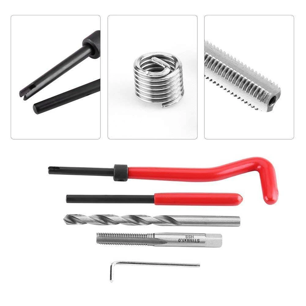 Newsmarts Tread Repair Kit M5 M6 M8 M10 M12 M27 Recoil Repair Kit Car Pro Coil Tool 15pcs M14x1.25 Newsmarts Tread Repair Kit M5 M6 M8 M10 M12 M27 Recoil Repair Kit Car Pro Coil Tool 15pcs M14x1.25