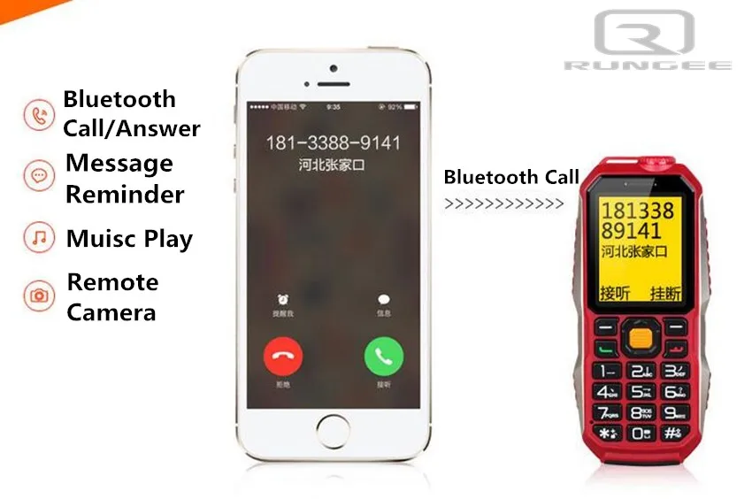Rungee Mini E6800 телефон ударопрочный пылезащитный Мобильный телефон 3800 мАч Русский Keybord светодиодный светильник-вспышка power Bank телефон Bluetooth