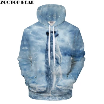 

Fox 3D Printed Hoodie Men Hoody Autumn Coat Brand Sweatshirt Groot Tracksuits Animal Pullover Hooded 2018 Drop Ship ZOOTOP BEAR