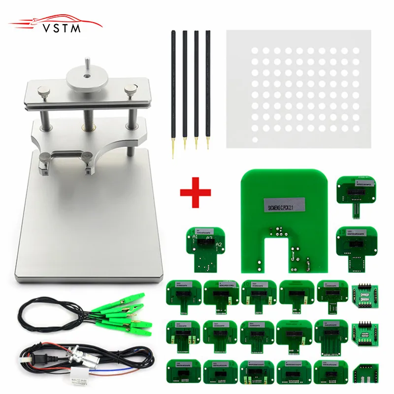 

Stainless Steel LED BDM Frame ECU Programmer Metal BDM Frame With Probe 22 Adapter For Ktag KESS V2 Fgtech