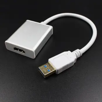 

by dhl or ems 100pcs USB3.0 USB 3.0 to HDMI Multi-display Graphic Converter Adapter Cable 1920x1080 HD Win7/8 For HDTV LCD PC