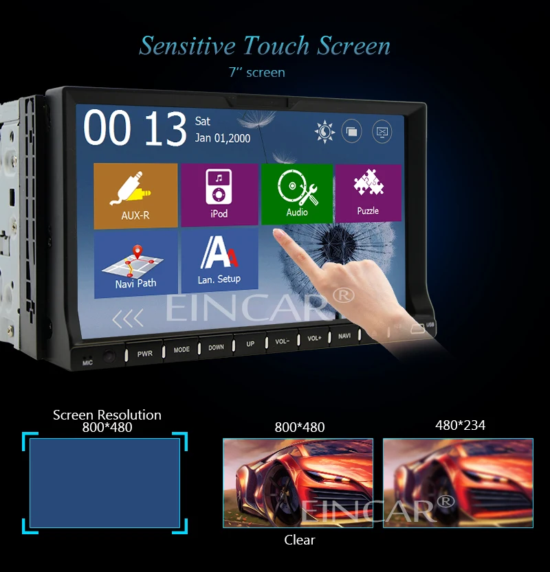 Discount 7inch 2 Din Car DVD Player touch screen 2 Din GPS Car Stereo Navigation In Dash Bluetooth FM Radio Audio Steering Wheel free gps 22