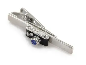 

Tie Clip Vintage Camera Shape With Blue Lens Tie Clips Tie Pin Bars Men's Suit Dress Fashion Jewelry Gift Wholesale 10pcs/lot