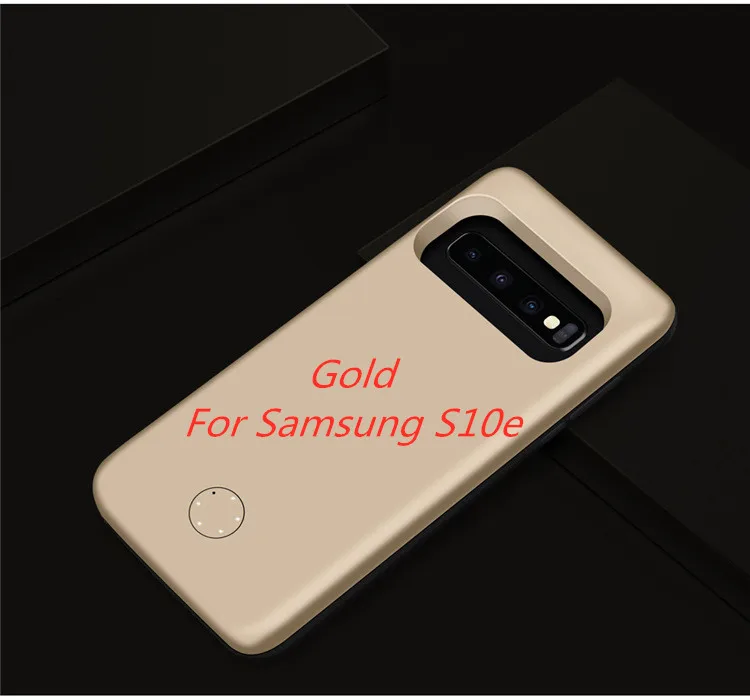 NTSPACE внешний аккумулятор для samsung S10e внешний аккумулятор чехол для samsung Galaxy S10 Plus зарядный чехол для телефона - Цвет: Gold for S10e