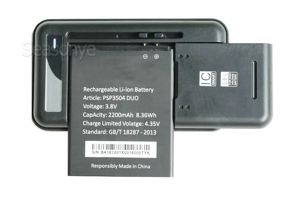 Новый 3x2200 мАч/8.36Wh PSP3504 сменный аккумулятор + универсальное зарядное устройство