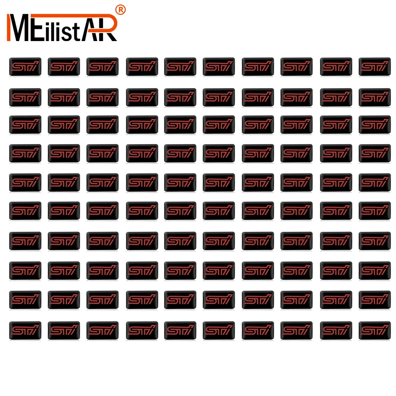 

100PCS Car steering wheel sticker Car Interior Sticker for SUBARU LEGACY Forester Outback Impreza STI Car styling Accessories