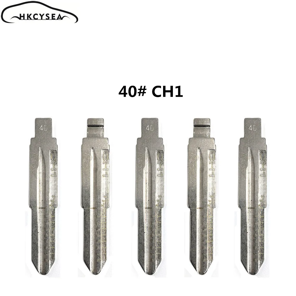 

HKCYSEA Engraved Line Blank Scale Uncut KD Key Blade 40# CH1 for Chevrolet Captiva/Epica for Lishi 2 in 1 Tool