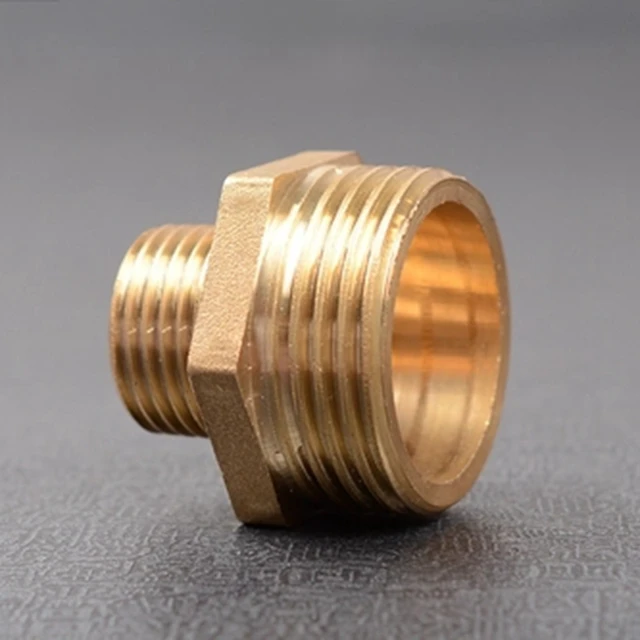 Tömlő Illesztése Egyenes Redukáló Csatlakozók 1 "To3/4" 1/2 "To1/4" Férfi Szál Ízületi Réz Rozsdamentes Acélváltó Csatlakozó Adapter - Image 2