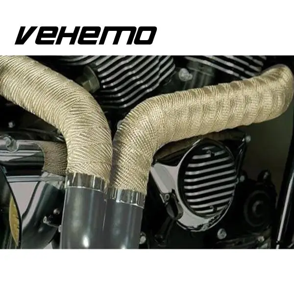 2 "x 5 м высокого тепла выхлопных газов Обёрточная бумага устойчивостью Downpipe 10 Нержавеющая сталь Галстуки