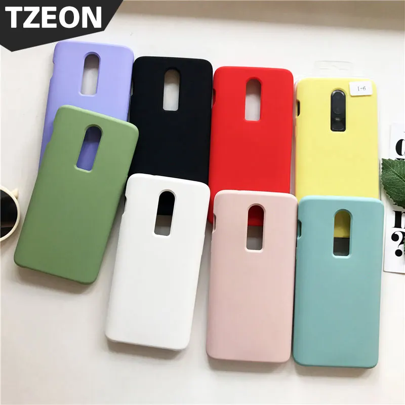 

Liquid Silicone Rubber Case Phone Cover For Oneplus 5T 6 Candy Color Soft Skin Feel Shockproof Silicon Back Shell for one plus6