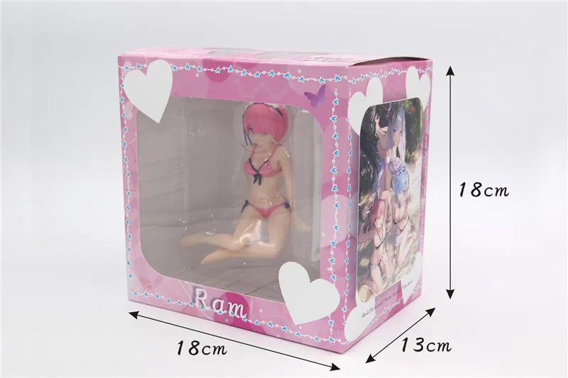 Anime Re Life in a Different World from Zero Figuras 18cm Remu Ramu in Swimsuit Sexy Girl Action Figures Toys Dolls  (3)