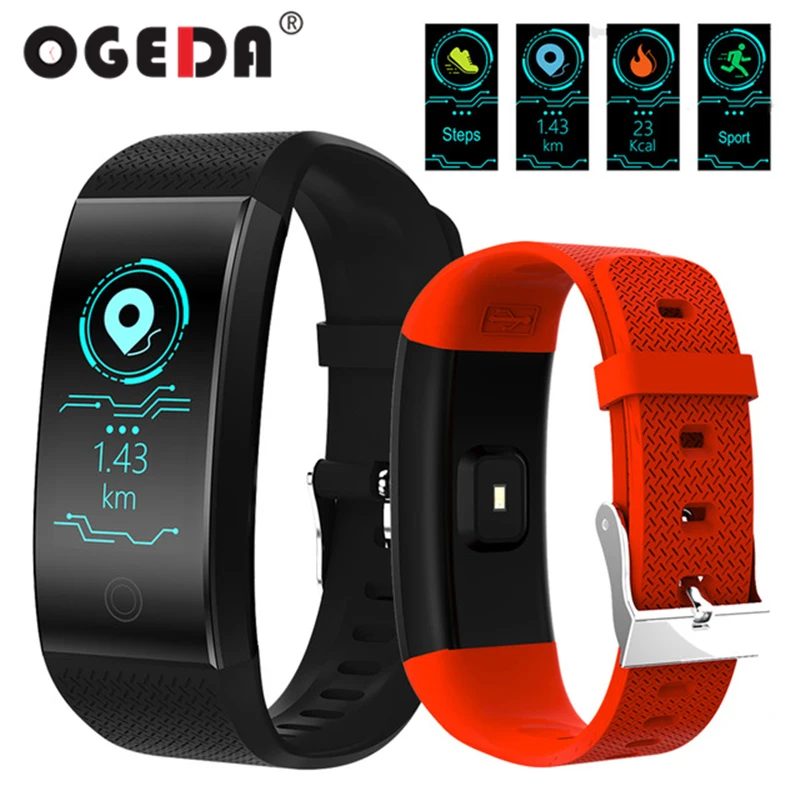 

2018 Men Smart Watch QW18 Sports Bracelet Heart rate Monitoring IP68 waterproof watch top brand luxury fitness tracker Bracelet