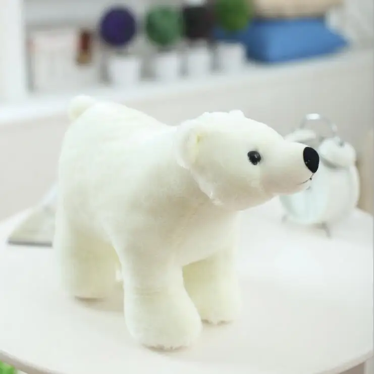 1 шт. 20 см/25 см/35 см/45 см белый медведь мягкая плюшевая игрушка кукла