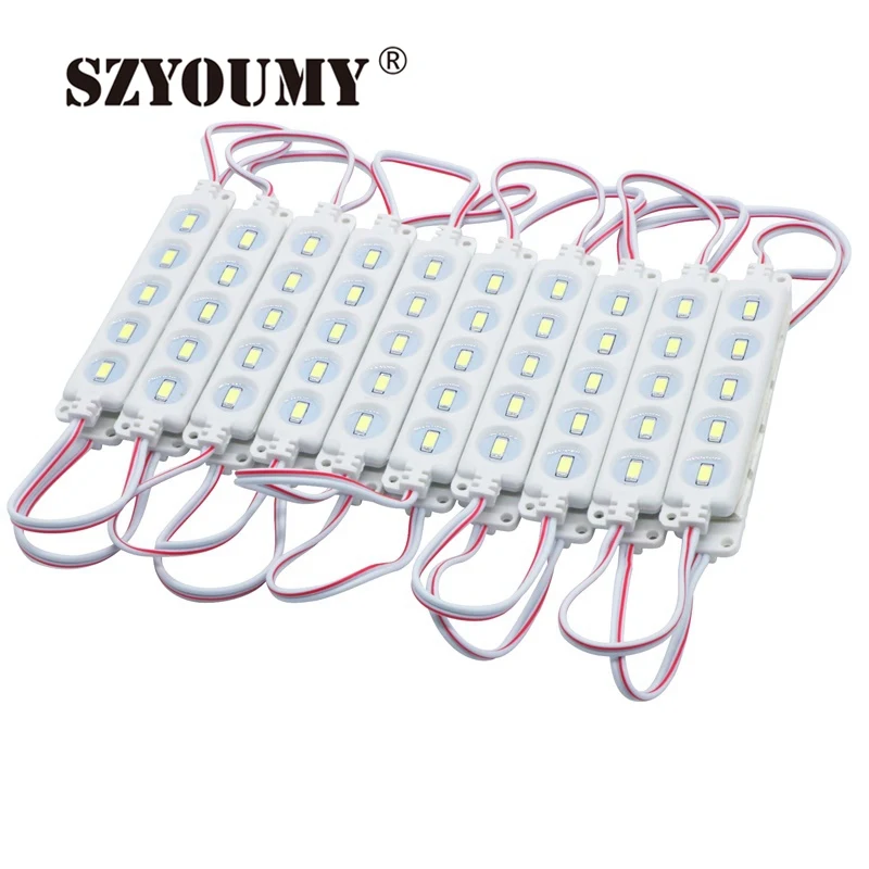 Szyoumy SMD 5630 Светодиодный впрыска Водонепроницаемый светодиодный модуль задний свет DC12V 5 светодиодный 500 шт в наборе, Бесплатная Прямая