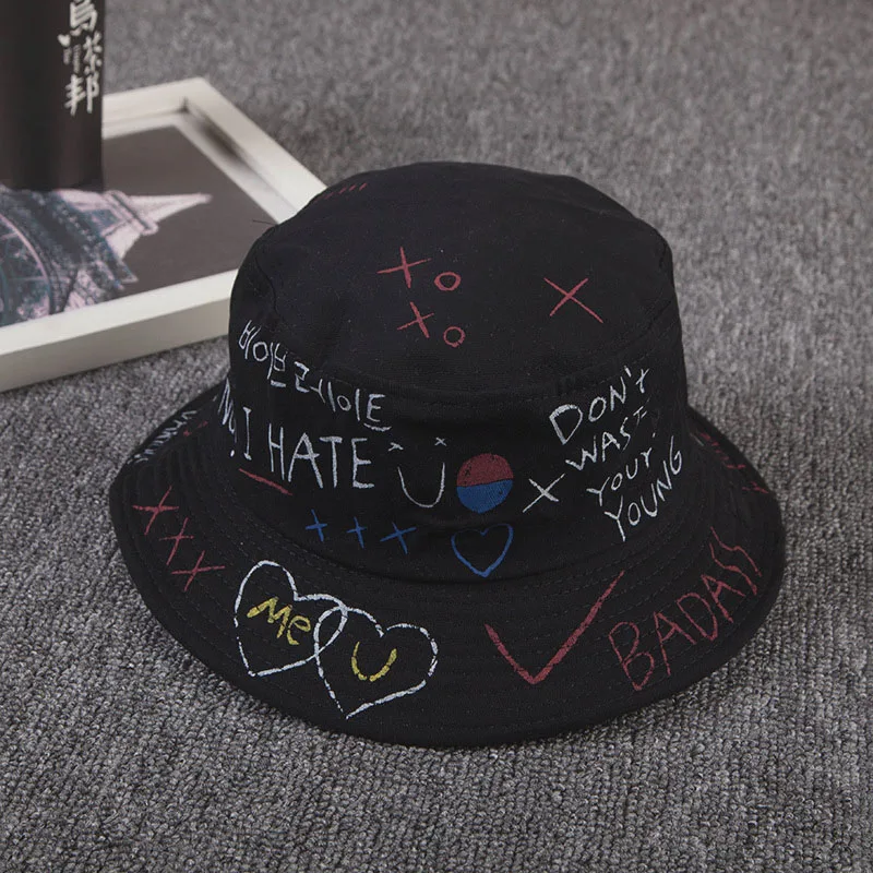 graffiti bucket hat