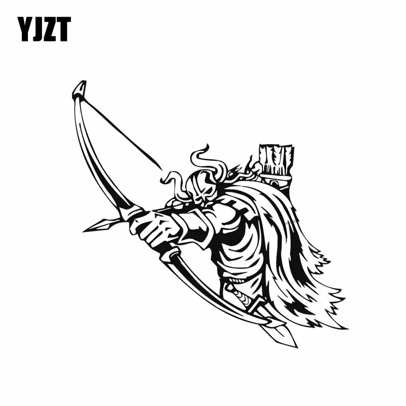 YJZT 13 6*13 2 см Brave Strong Cool Viking Warrior покрывающая тело модная Автомобильная наклейка