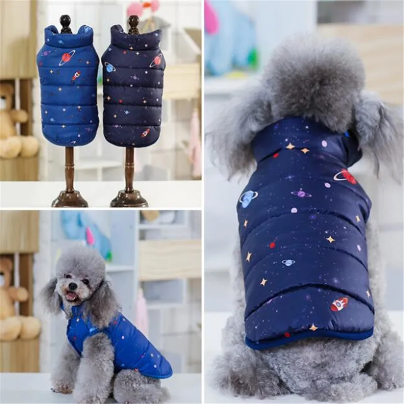 

Winter Warm Dog Coat Jacket Clothes For Dogs Thick Vest Down For Small Dog Pug Poodle Pet Puppy Cat Jacket Costume Overalls Shop