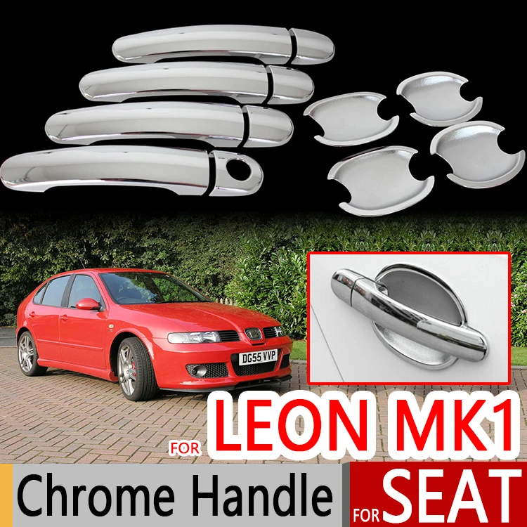 Buy For Seat Leon MK1 1999 2005 Chrome Door Handles
