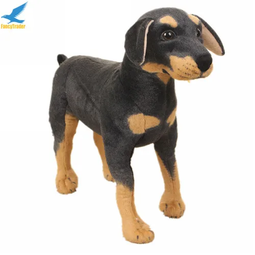 Fancytrader 28'' Big Stuffed Plush Simulated Animal 70cm Rottweiler Dog Toy Home Decoration & Photograpgh Prop Great Gift (2)