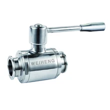 3/"-4,0" Нержавеющая сталь 304 санитарный прямой шаровой клапан